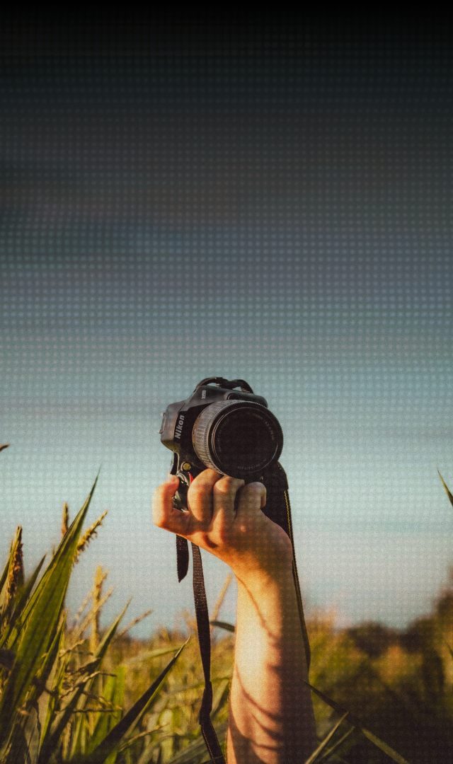 Photographer with camera